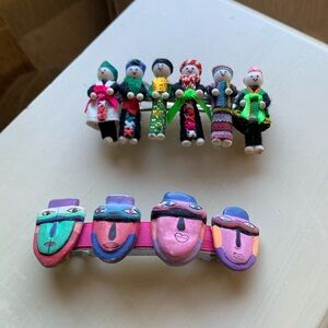 Hand Made Hair Clips Set